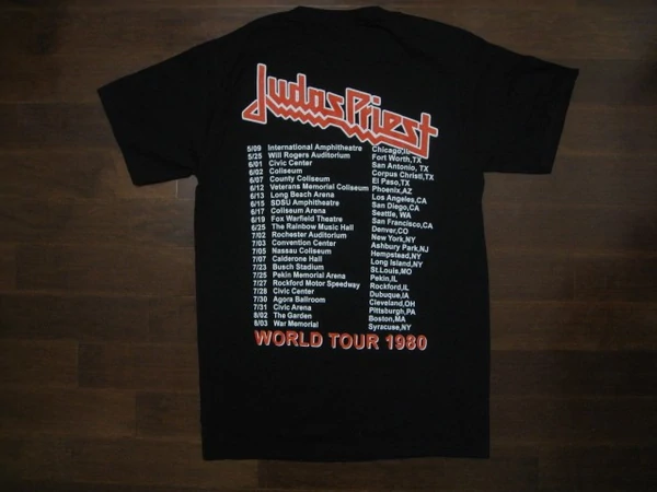 JUDAS PRIEST - British Steel World Tour 1980- T- Shirt